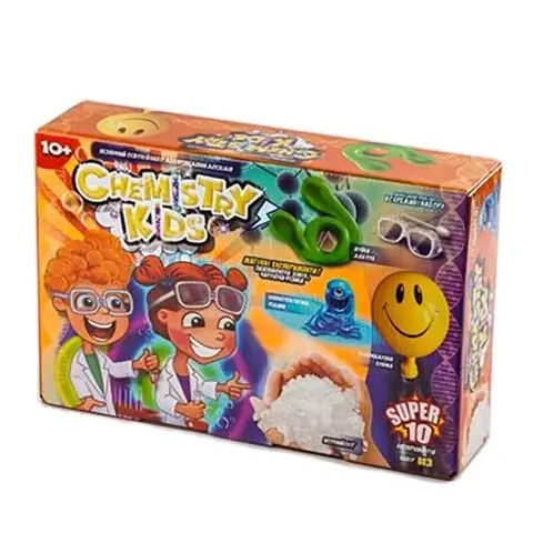 Безпечний навчальний набір для проведення дослідів "CHEMISTRY KIDS" CHK-01-01-04U УКР CHK-01-03U