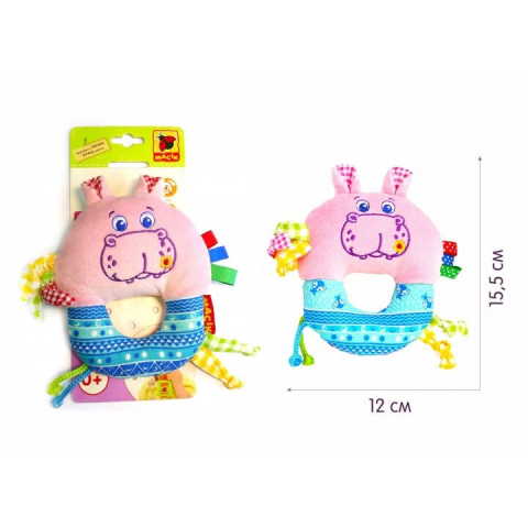 Брязкальце-кільце Зоо "Бегемот Добряк" МС 010203-01