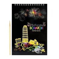 Скретчбук "Europe" 20-0915-WH-1 на спіралі, 10 аркушів, 14х20 см