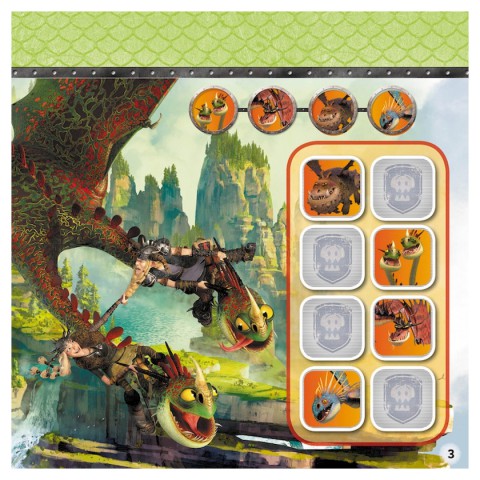 Судоку для дітей "Драконячі вершники" 1191003 з наклейками