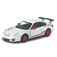 Колекційна іграшкова машинка PORSCHE 911 GTS RS KT5352W інерційна Білий