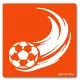 Трафарет для біо-тату Футбол-1 j091-24*24см, розмір 24 х 24см