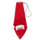 Новорічна краватка з фігуркою "Сніговик" HH-2(Red) на гумці