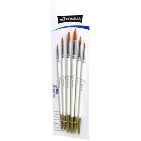 Набір художніх пензликів K1339 в наборі 6 штук