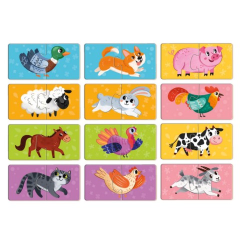 Дитячий пазл "ДУО-Тваринки-половинки" 300689, 24 елемента