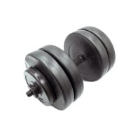 Гантель складальна композитна в пластиковій оболонці Rock pro 23 кг NE-PL-G-023