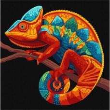 Картина за номерами "Темний хамелеон" KHO6835, 30х30 см