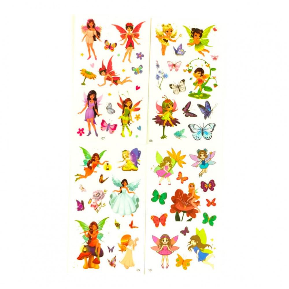 Набір дитячих тимчасових тату «Феї» tattoo-kids-mini-set-faires