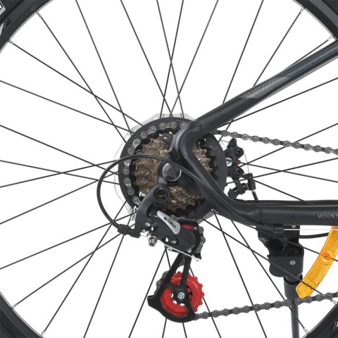 Велосипед SKD75 MTB 2605-1, 26 дюймів, сталева рама 16 Sunrun 24SP чорний