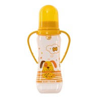 Пляшечка для годування з латексною соскою 1311 помаранчева 250 мл