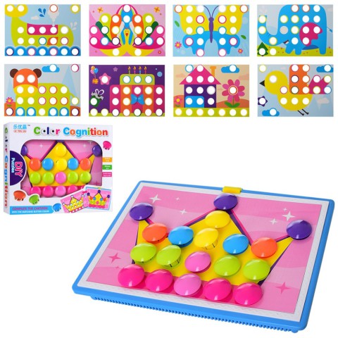 Дитяча мозаїка з великими деталями 669, 9 картинок