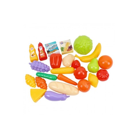 Ігровий дитячий набір "Маркет" 0730TXK прилавок з полицями, кошик, різні продукти