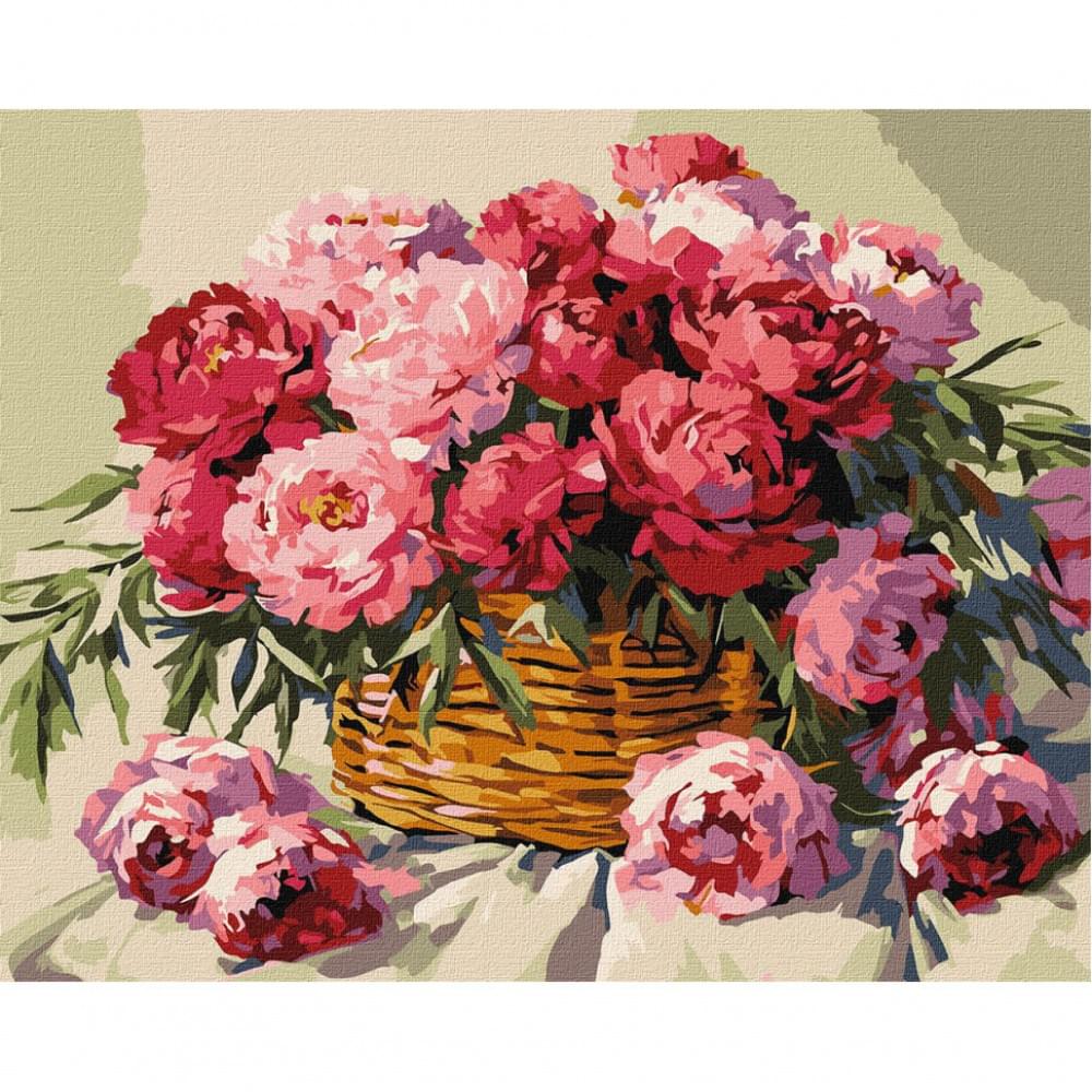 Картина за номерами "Мелодія цвітіння" Ідейка KHO3304, 40x50 см