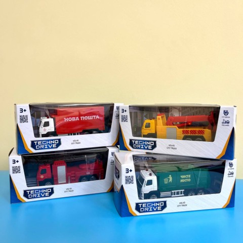 Автомодель дитяча "VOLVO" Пожежна машинка TechnoDrive 250302 зі стрілою