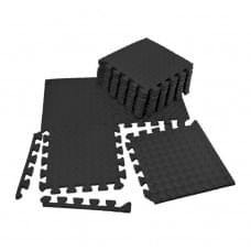 Мат-пазл "Ластівчин хвіст" EasyFit EF-1950-30-BK 8 шт, 30х30 см, чорний