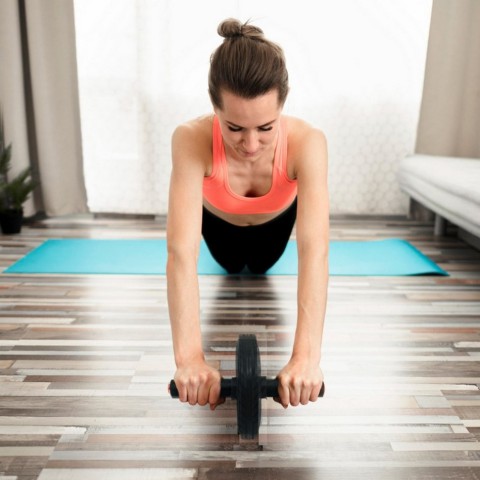 Ролик для преса одинарний Ab Roller NE-F-01BK