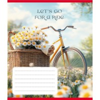 Зошит учнівський "Велосипед" 096-630091K-5 в клітинку, 96 аркушів