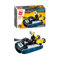 Конструктор Qman 1801-1-8 поліція, транспорт, 45-49 деталей Катер на подушці