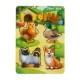 Дерев'яний пазл-вкладиш "Домашні тварини-2" Ubumblebees (ПСФ054) PSF054 фон із підказкою