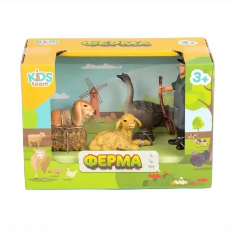 Дитячий іграшковий набір "Ферма" Q9899-T7_4 гусак, вівця, кролик
