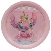 Дитячий набір алмазна мозаїка "Стіч" YK-6532-15(Pink)