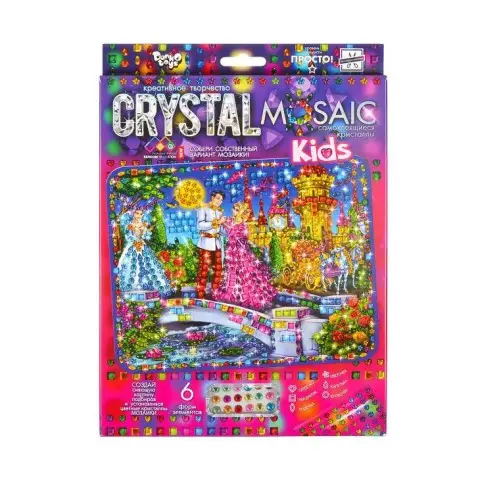 Набір креативної творчості "Kids Crystal Mosaic" CRMk-01-06, 6 форм елементів