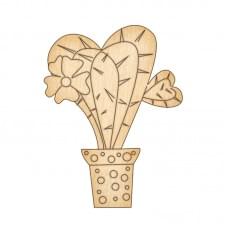 Фігурка для розмальовування та декорування "Кактус-сердечко" FDZ-076