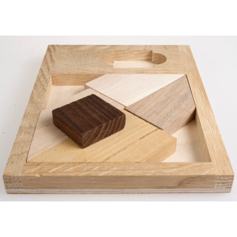 Дерев'яна головоломка "Чорний квадрат" XL 6005 Заморочка