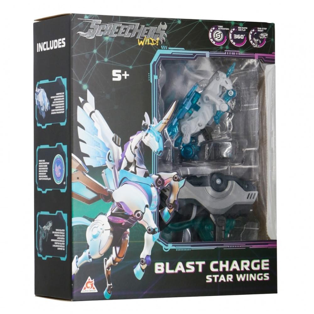 Дитячий ігровий набір S5 L1 СТАР ВІНГС Screechers Wild! EU686113 запускач-бластер, машинка-трансформер