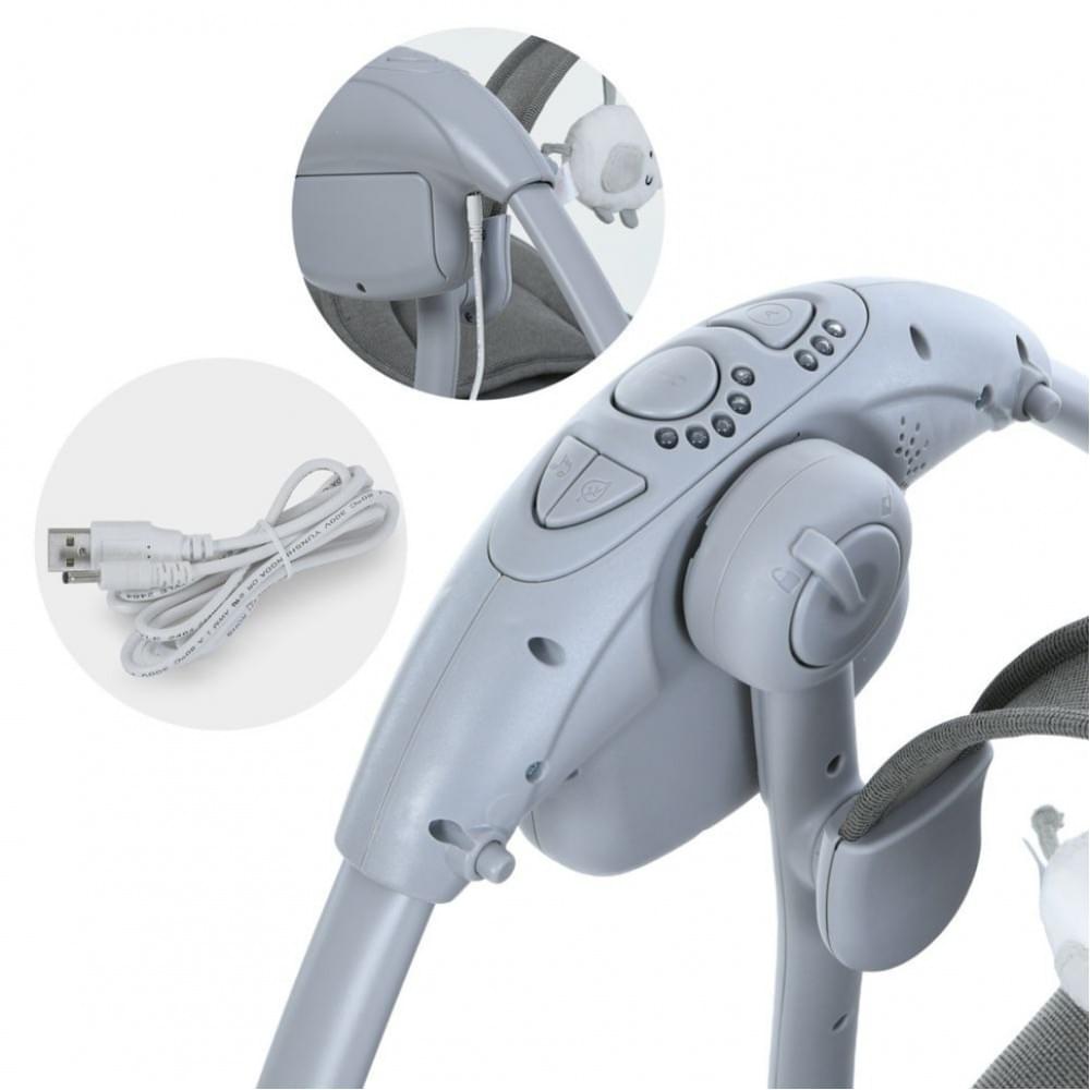 Заспокійливий центр-шезлонг 6599, 5-ти точкові ремені безпеки