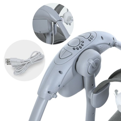 Заспокійливий центр-шезлонг 6599, 5-ти точкові ремені безпеки