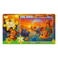 Дитячі м'які пазли "Funny Animals" S20-10-13, 20 елементів