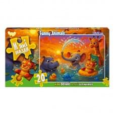 Дитячі м'які пазли "Funny Animals" S20-10-13, 20 елементів