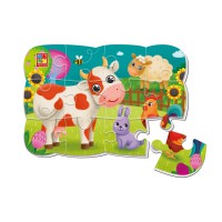 Дитячий м'який магнітний пазл Малюк зможе "Ферма" VT3205-89, 12 елементів