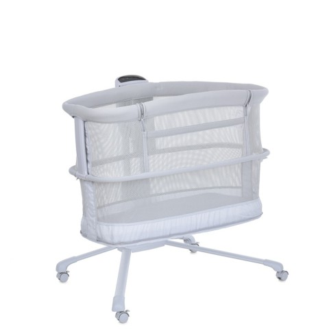 Дитяче ліжечко-люлька 3 в 1 Mastela 3328 приставна, музика, таймер, москітна сітка, білий