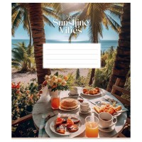 Зошит учнівський "Sunshine vibes" 048-3319L-4 у лінію, 48 аркушів