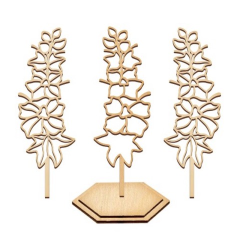 Набір для вітражного живопису за номерами "Дельфініум" FDSGK-020