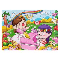 Дитячий дерев'яний пазл-вкладиш "Весна" MD 1343-19, 12 елементів