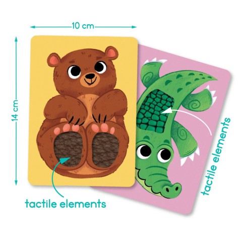 Набір карток з тактильними елементами "Малюки тварин" 301230