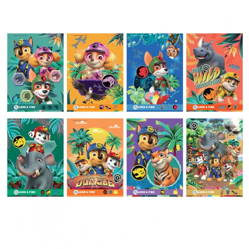 Водні розмальовки "Джунглі. Щенячий патруль" 200630, 8 сторінок