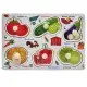 Дерев'яний пазл-вкладиш Овочі 73239-4 назви англійською мовою