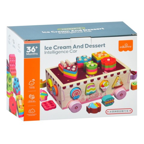 Дерев'яна іграшка Центр розвиваючий MD 0893 сортер, фігурки солодощі