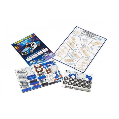 Дерев'яний 3D конструктор "Turbo Police" Puz-00971, 83 деталі