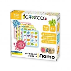 Дитяча настільна гра Розумне Лото "Кольорові звірята" 900804