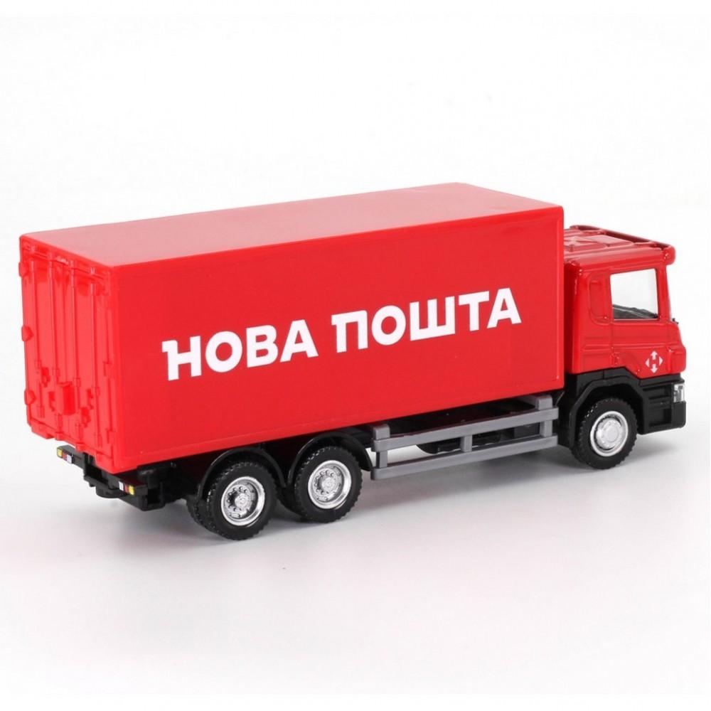 Автомодель дитяча Scania "Нова Пошта" TechnoDrive 250414U, масштаб 1:64 Автомодель дитяча Scania "Нова Пошта" TechnoDrive 250414U, масштаб 1:64