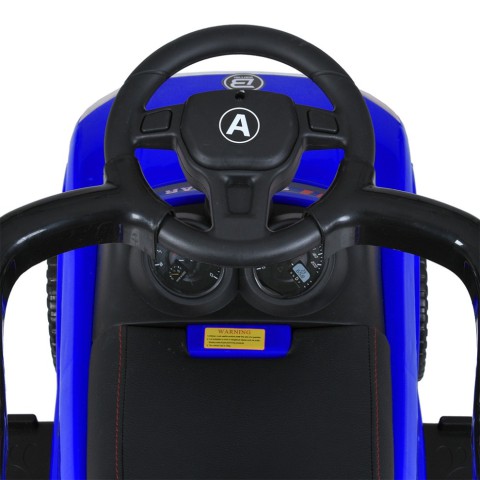 Дитяча каталка-толокар M 5045L-4 синій, з батьківською ручкою