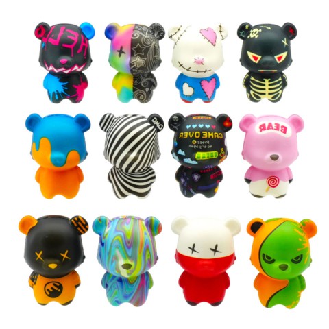 Колекційна іграшка-сквіш Хайпові ведмедики Tiki Wiki SQ027 іграшка-сюрприз