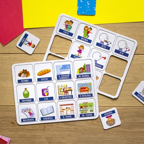 Розвиваючі картки "Мої перші речення" Моя сім'я"1198001 укр. мовою