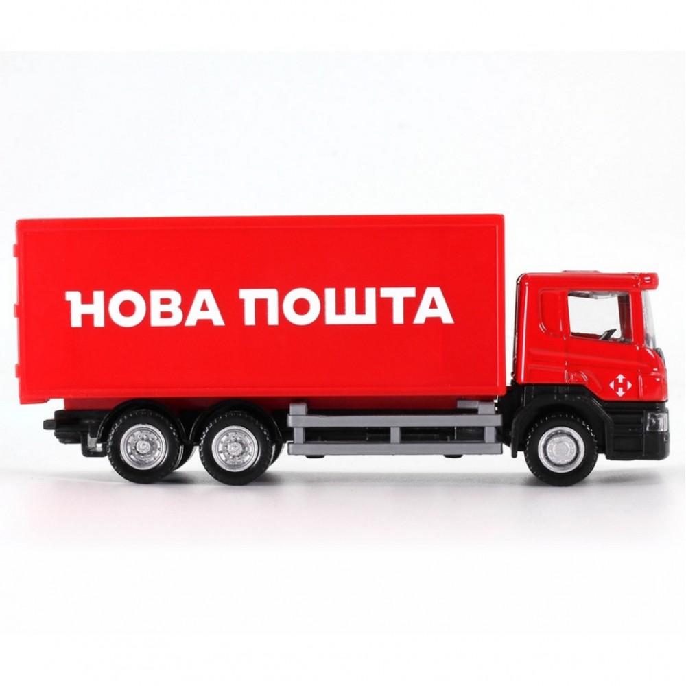 Автомодель дитяча Scania "Нова Пошта" TechnoDrive 250414U, масштаб 1:64 Автомодель дитяча Scania "Нова Пошта" TechnoDrive 250414U, масштаб 1:64