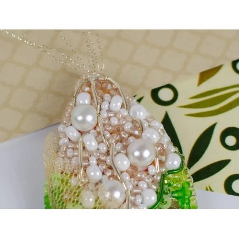 Набір для вишивання бісером прикраси "Кукурудза" AD-235 на натуральному полотні